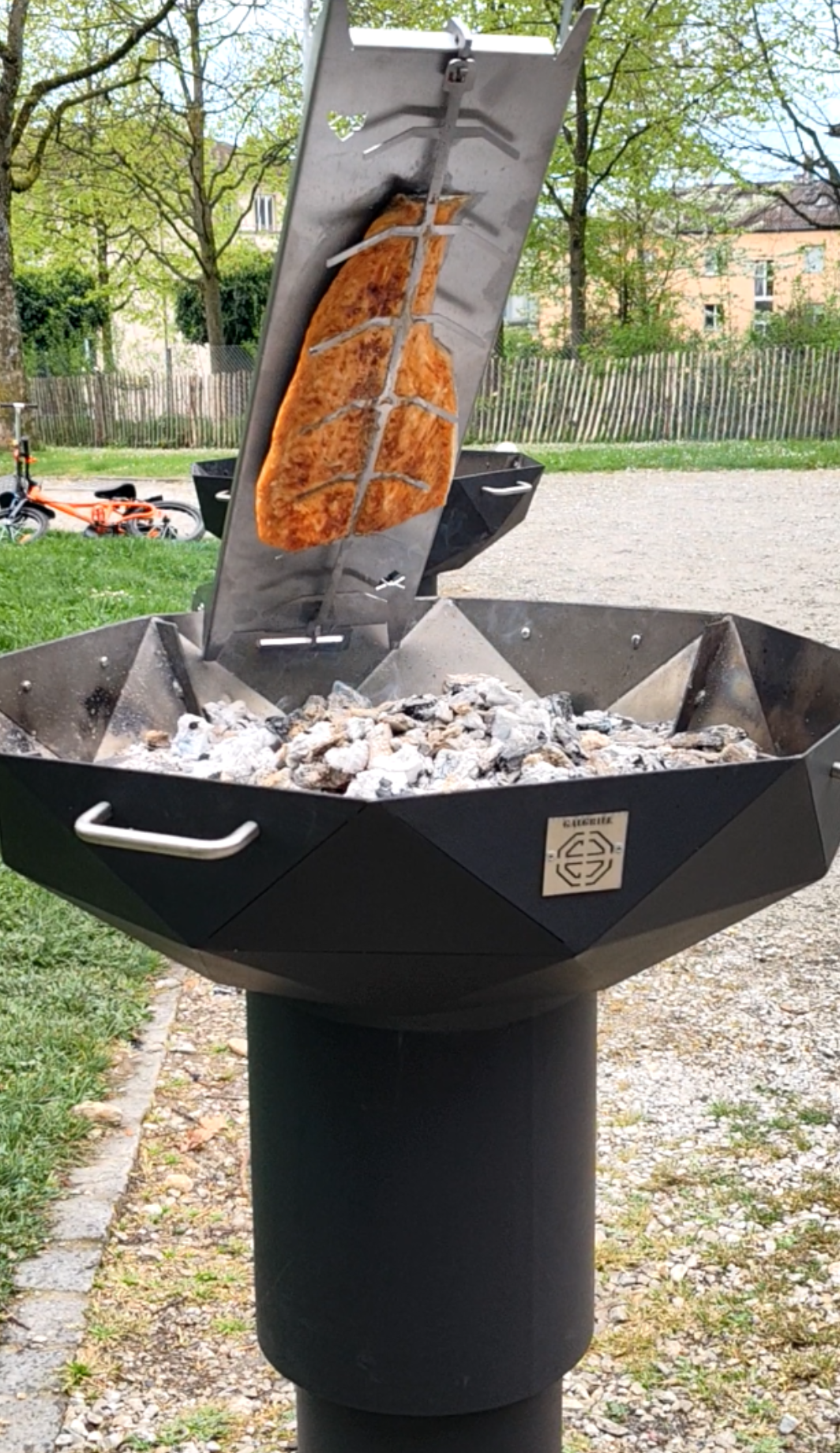 Support de saumon en acier inoxydable