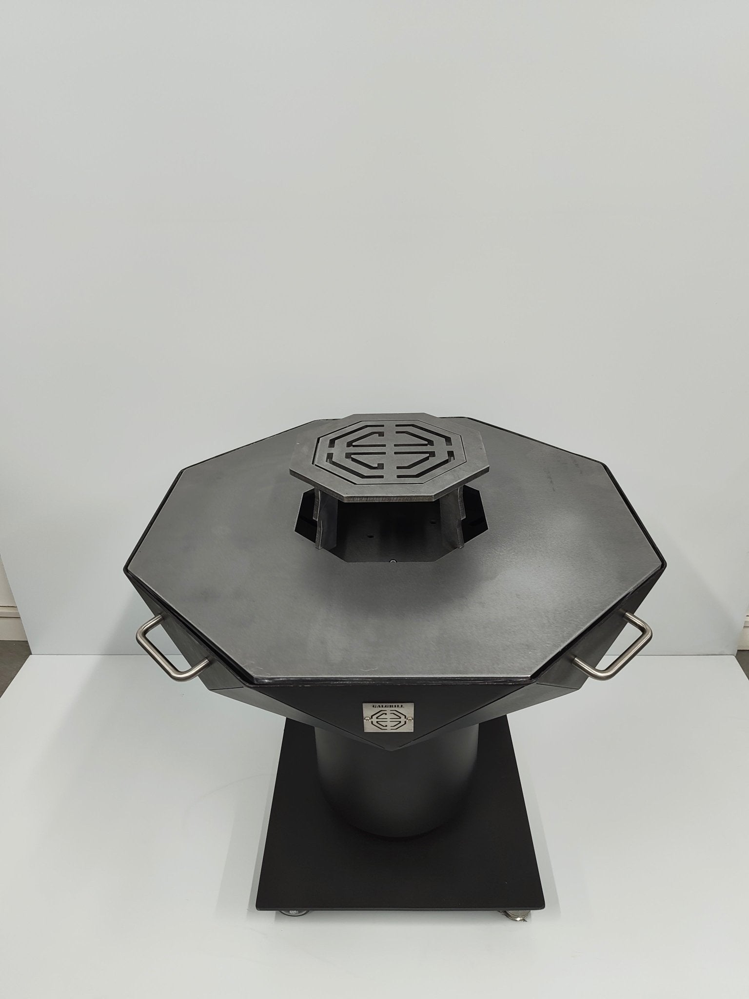 Grille centrale brasero modulable – vue latérale