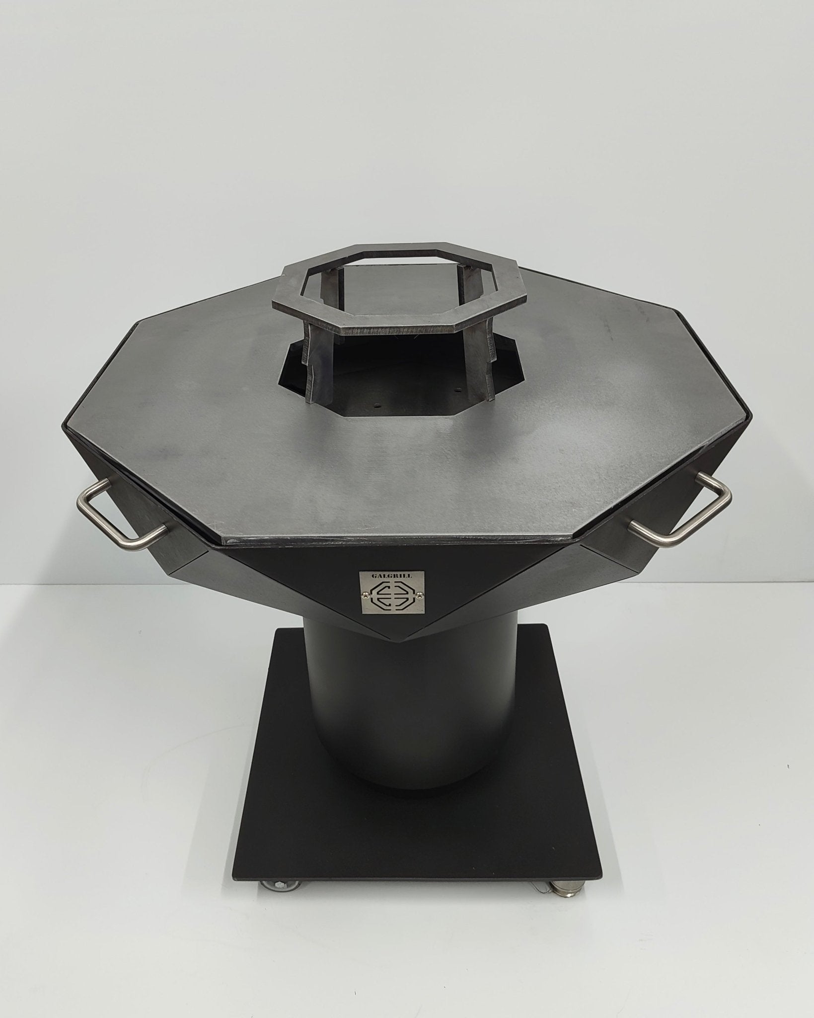 Grille centrale brasero modulable – finition acier