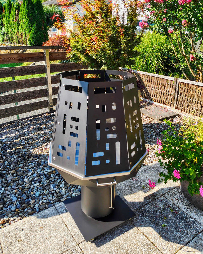 Protection latérale brasero Galgrill – ambiance lanterne au jardin